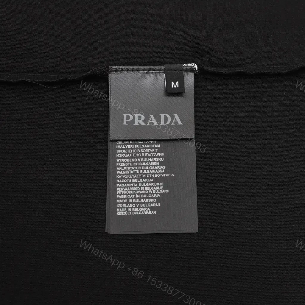 View 6 of Black Cotton Casual Crewneck T-Shirt with Chest Logo
