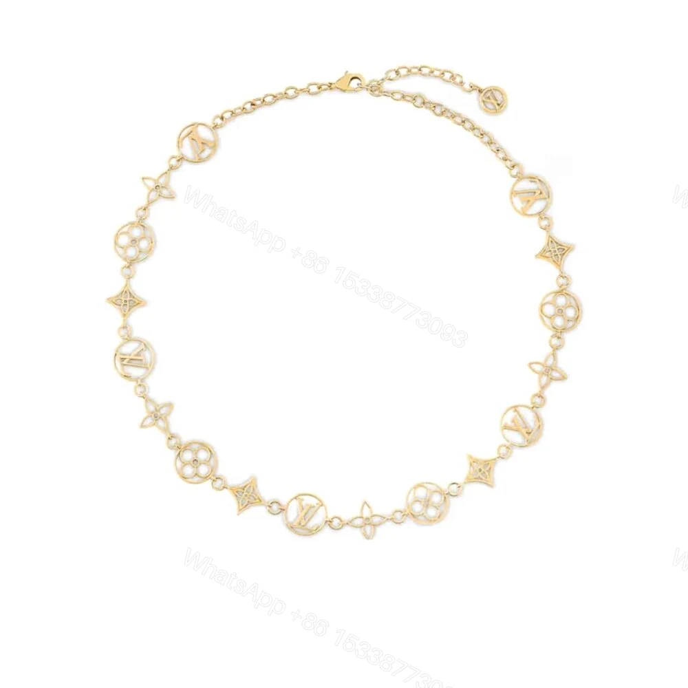 Louis Vuitton LV Lace Necklace Gold M01057 — view 1