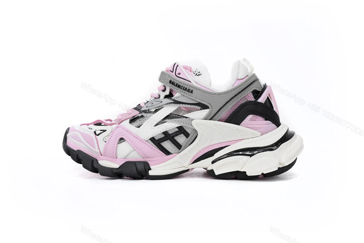 View 13 of Balenciaga Track 2 Sneaker Pink White15 568615 W3AE2 5291