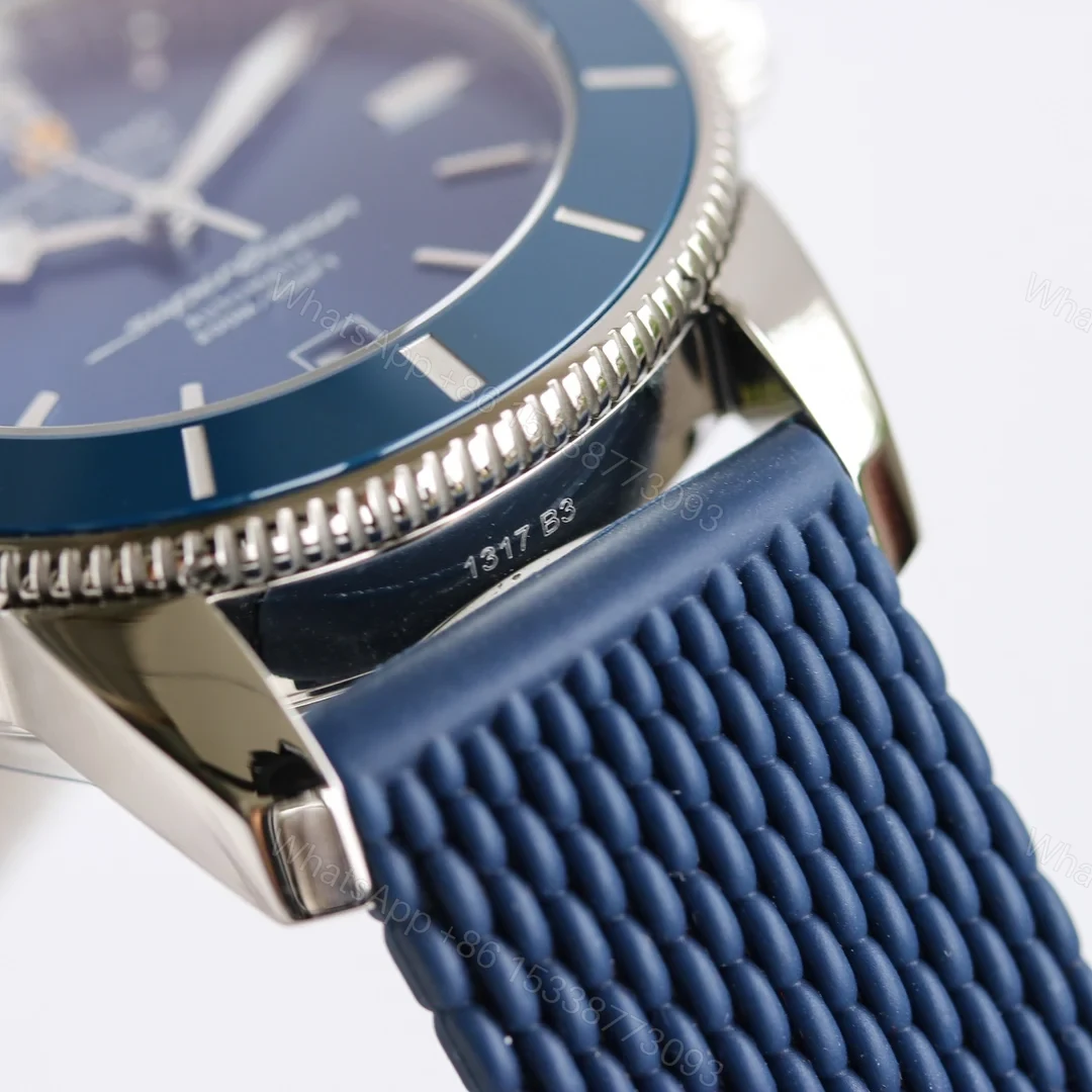 View 5 of Breitling Superocean Heritage Blue Replica Rubber Strap 46MM Premium AB2020161C1S1