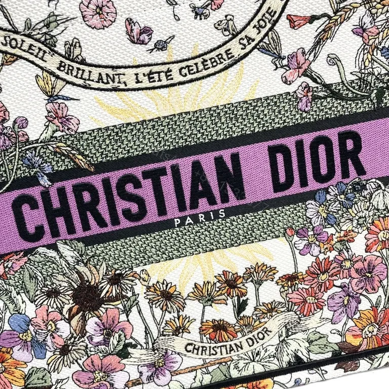 View 8 of Bold Floral Luxury Tote: Dior Patterned Tote for Everyday Opulence