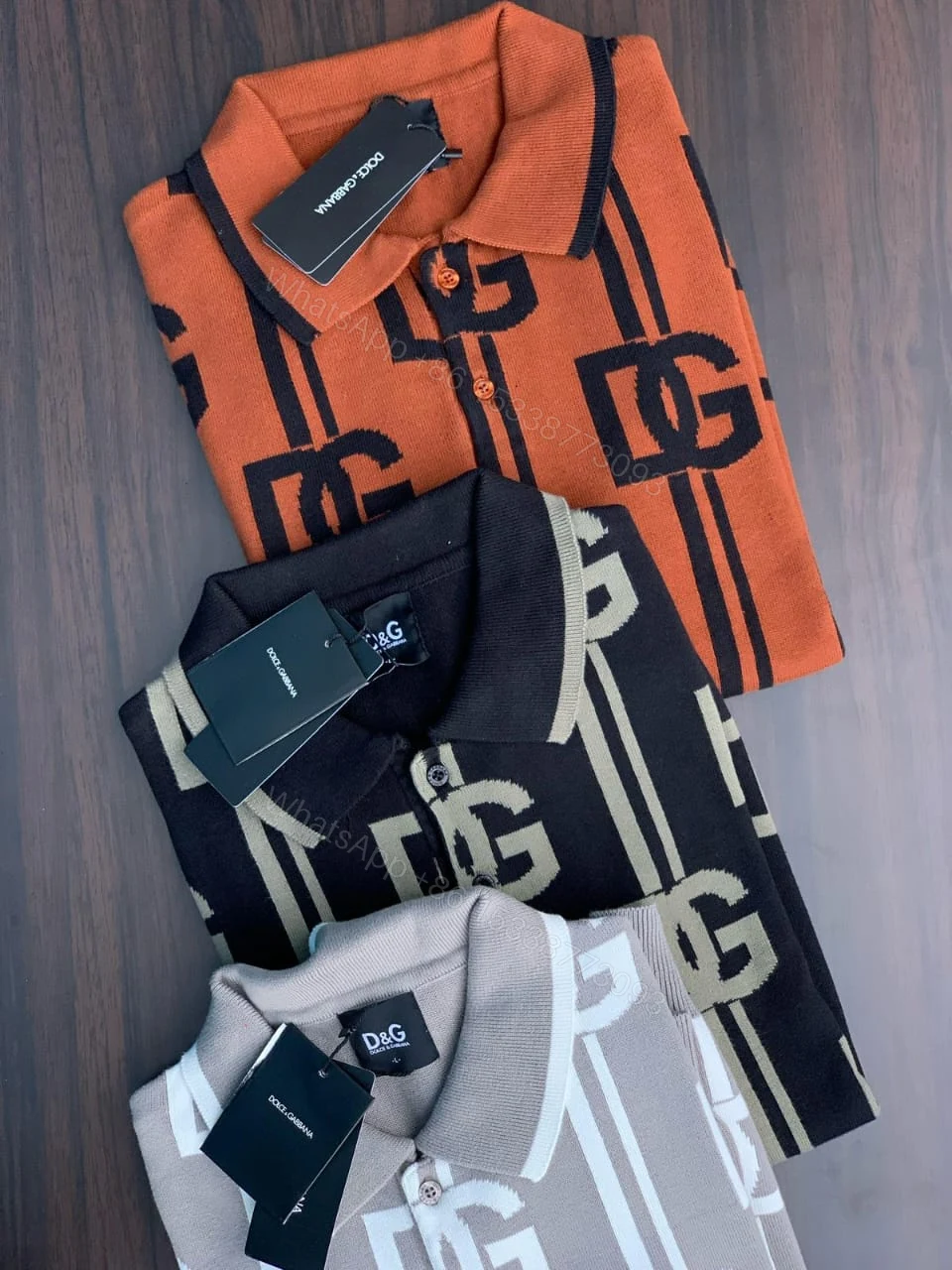 View 4 of First Copy D&G Exclusive Polo Pullovers