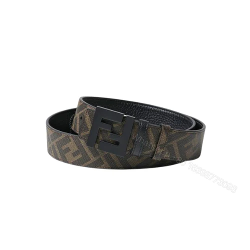 View 6 of FENDI’S REVERSIBLE FENDI LEATHER BELT BROWN 40MM