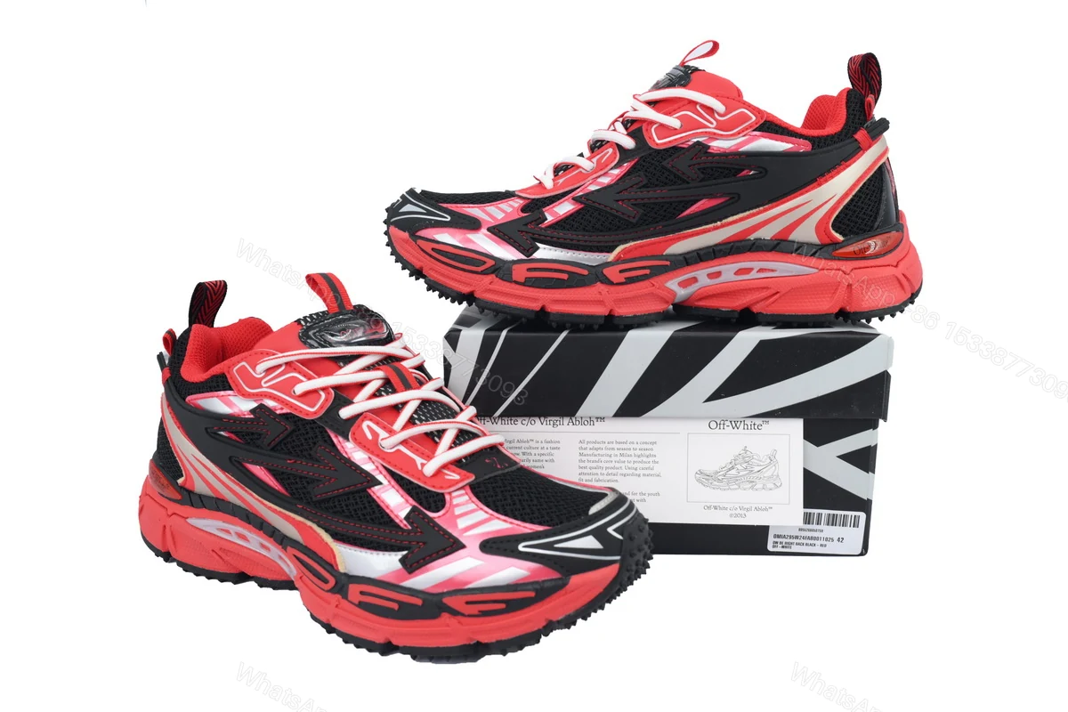 View 4 of OFF-WHITE Out Of Black Red OMIA295V24 FAB00 11025
