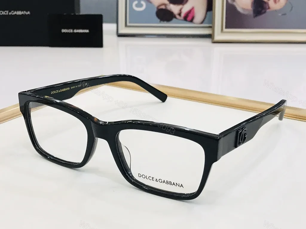 View 3 of White Gloss Rectangular Frames â€” Designer Dolce & Gabbana Luxury Eyewear