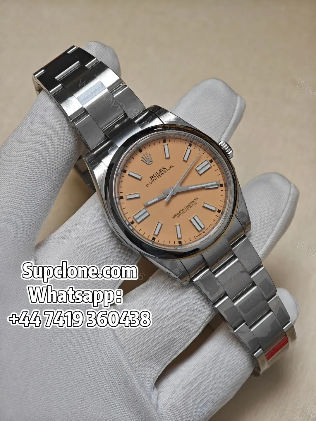 View 2 of Rolex Super Clone Oyster Perpetual M126000-0012 36mm Yellow Dial 3230 Movement