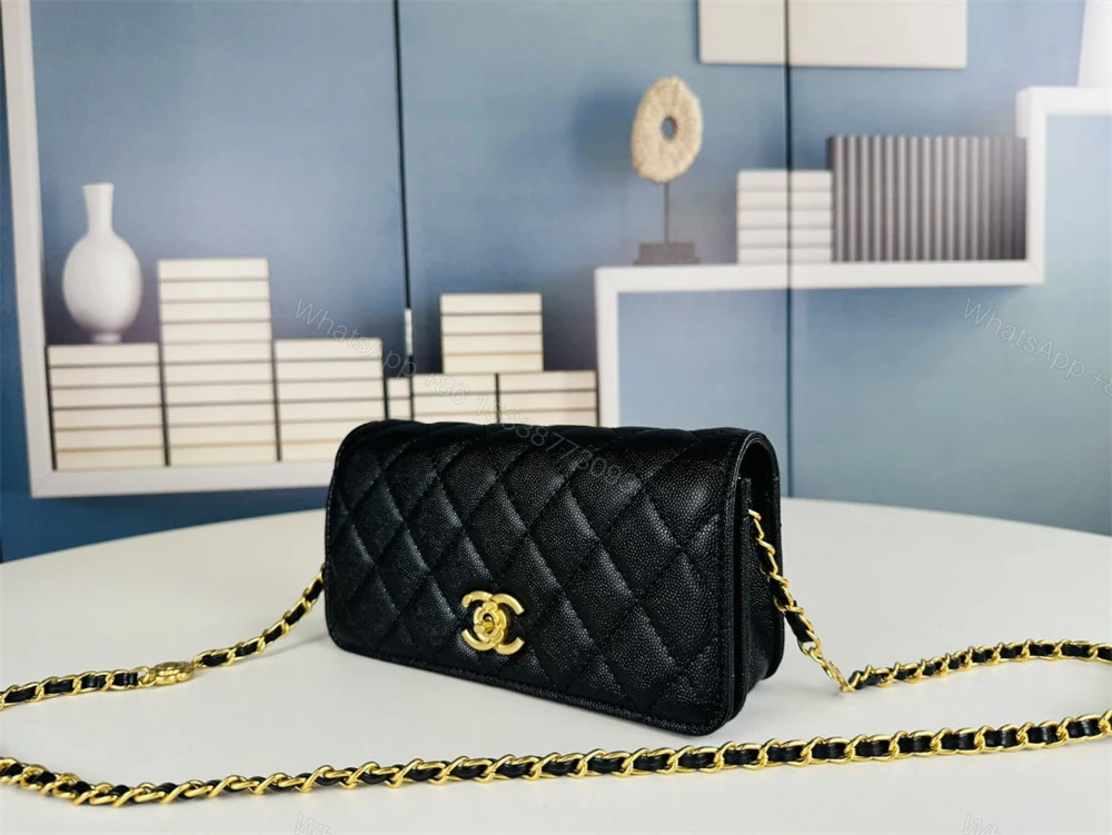 View 6 of CHANEL Matelasse Classic Flap Bag Lambskin Black Mini