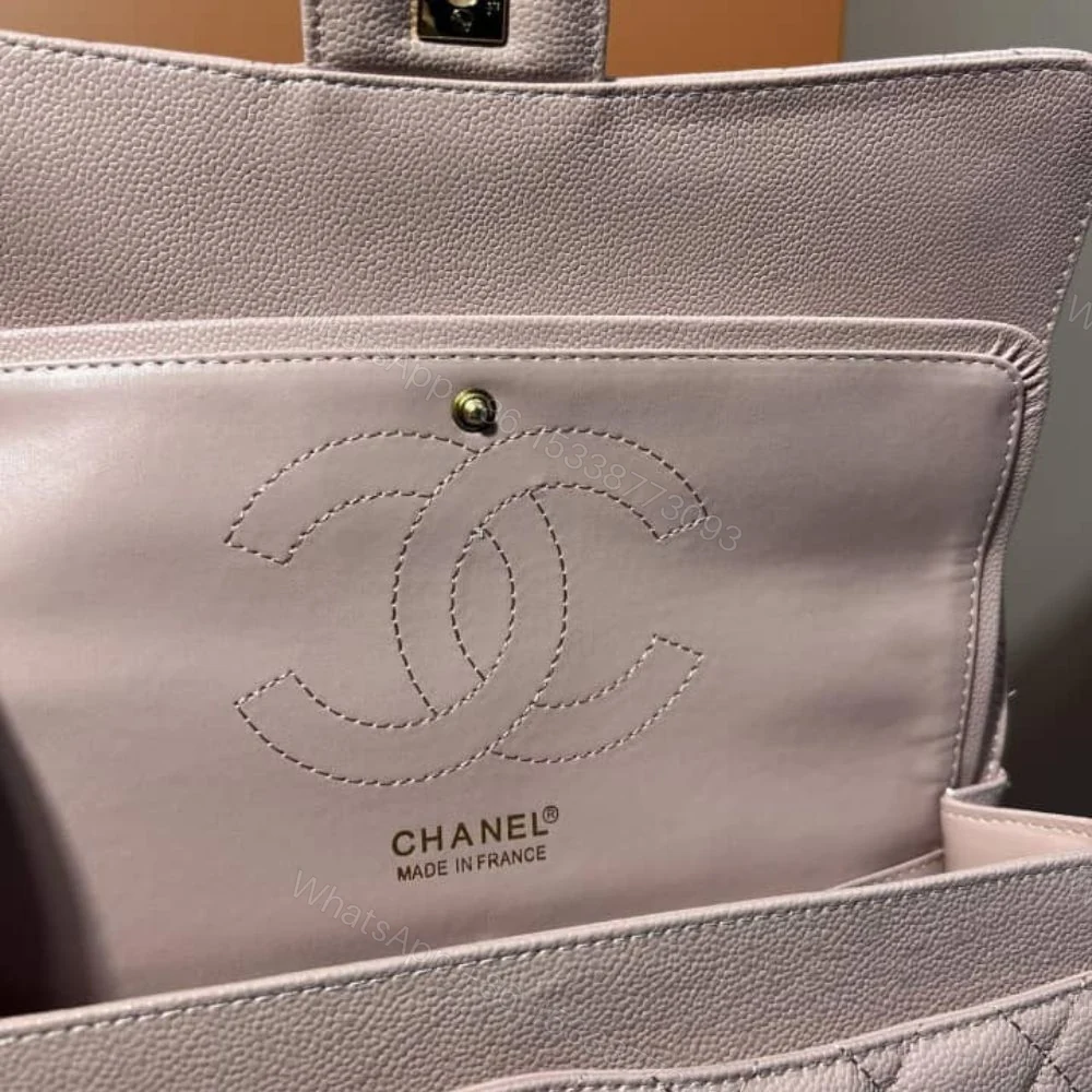 View 10 of Chanel Classic Medium Flap Bag Pink And Gold 25Cm