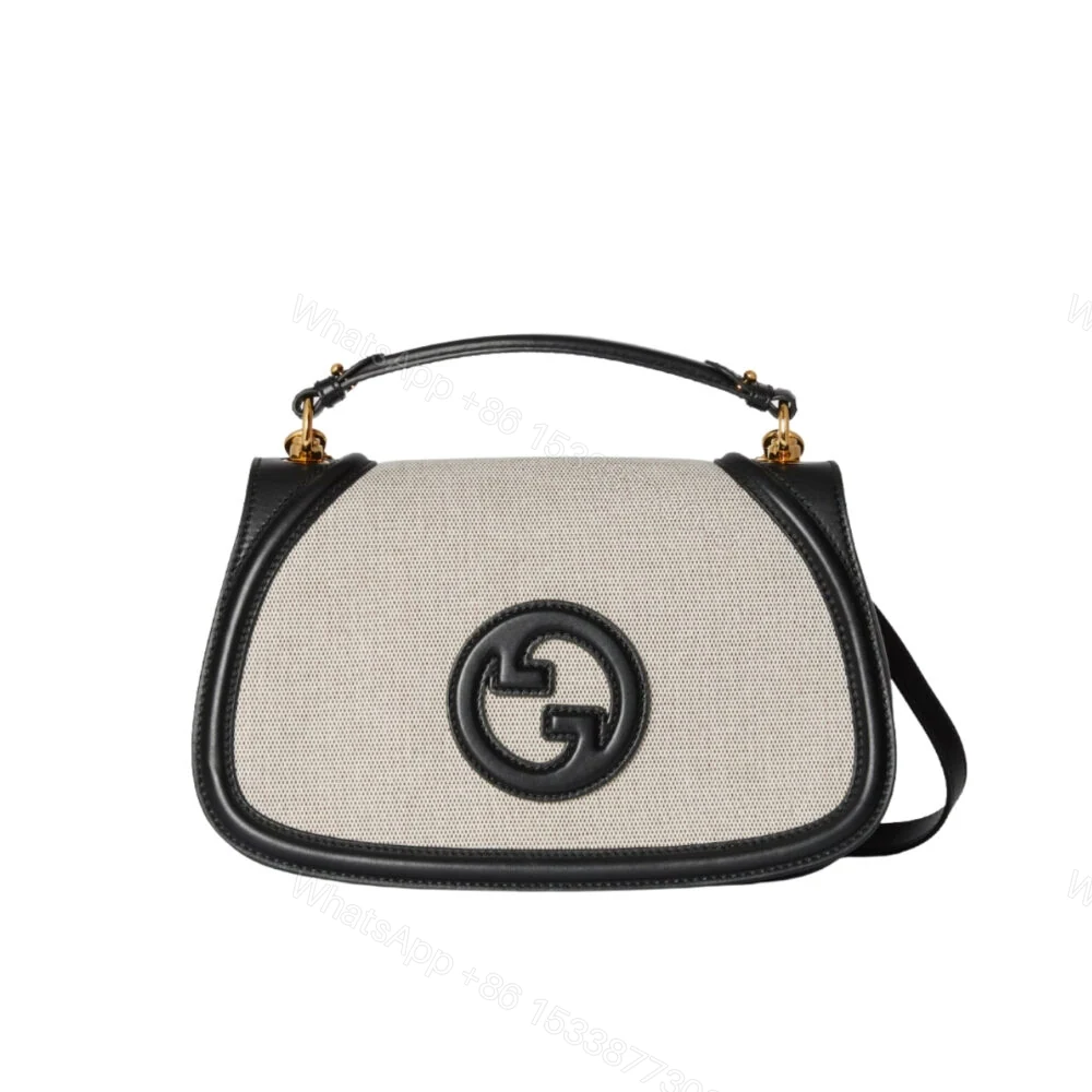 Gucci Blondie Shoulder Bag Natural Black 22Cm 815716 HAAKF 2546 — view 1