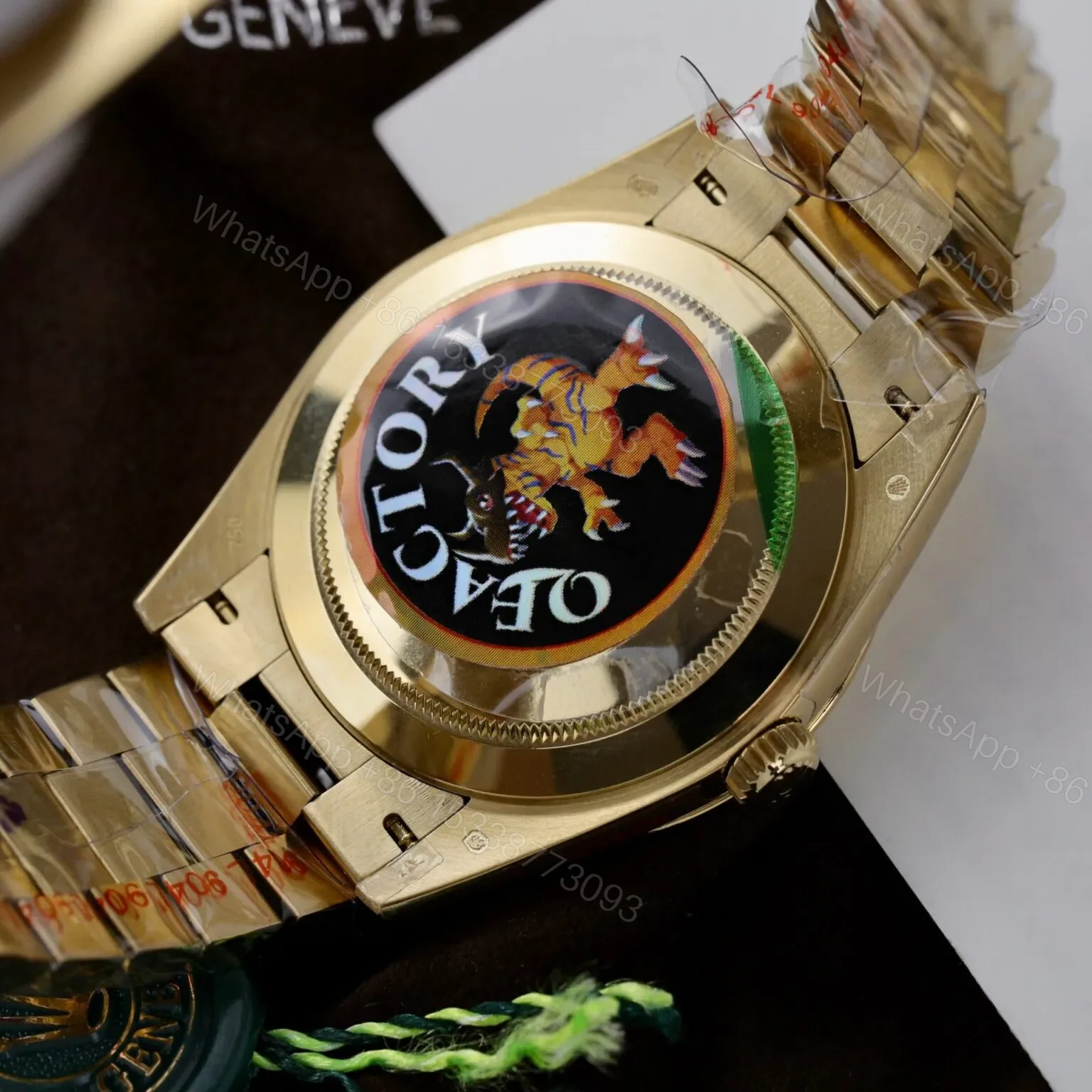 View 9 of Superclone Rolex Day-Date Green Ombré Dial 128238-0118 36 mm