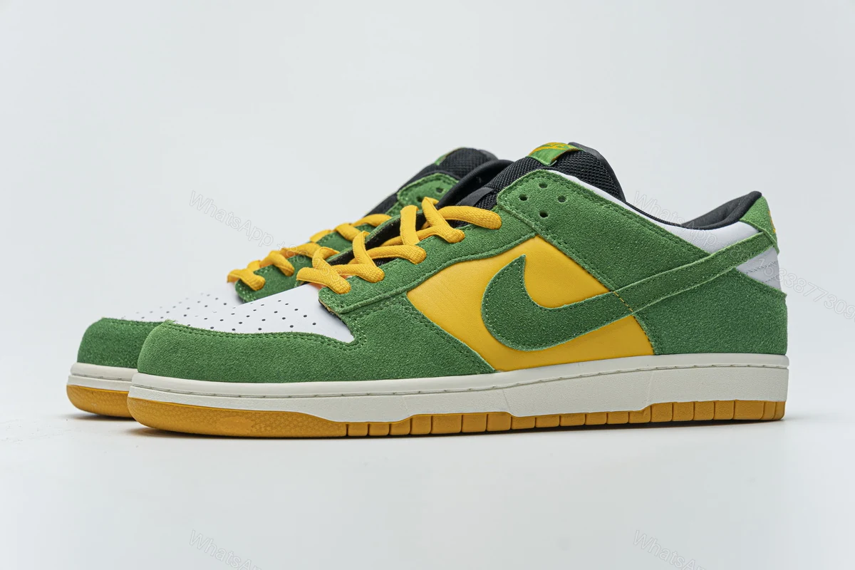 View 12 of Nike Dunk Low Green Yellow 804292-132
