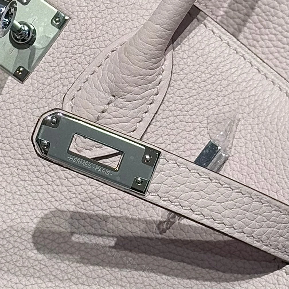 View 9 of HERMES BIRKIN 25 IN PINK BABY SILVER HARDWARE