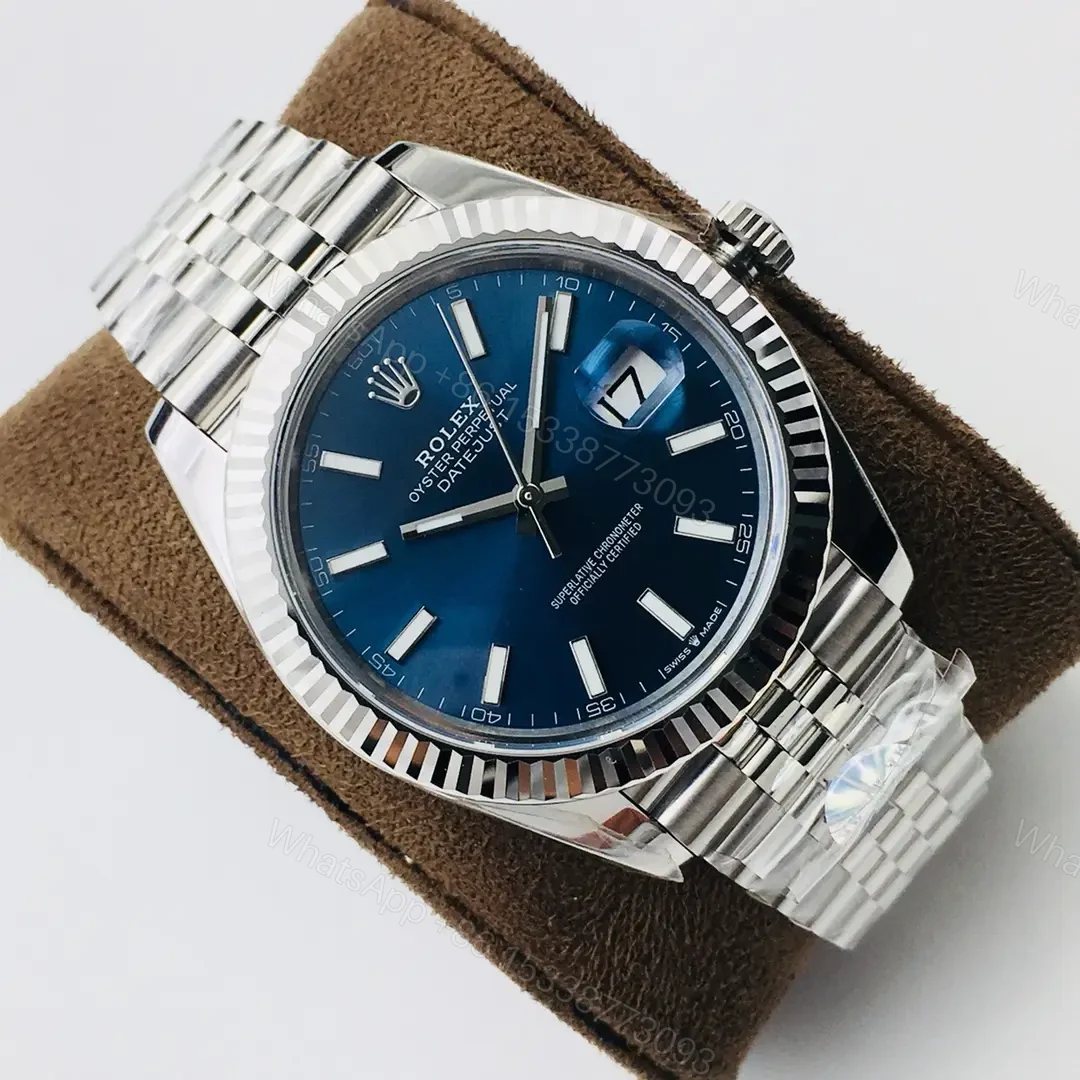 View 2 of Rolex Datejust 41 Blue Dial Stainless Steel Jubilee Watch 126334-0002