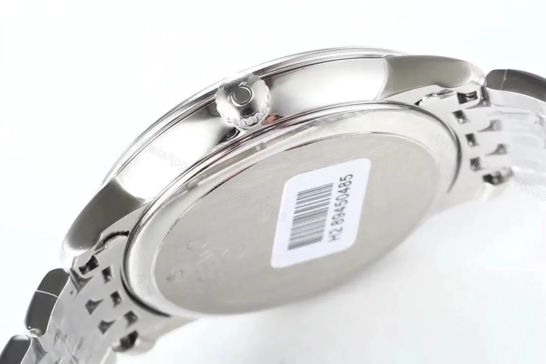 View 6 of Omega DeVille Prestige Black Dial Stainless Steel Watch with Miyota 9015 Movement