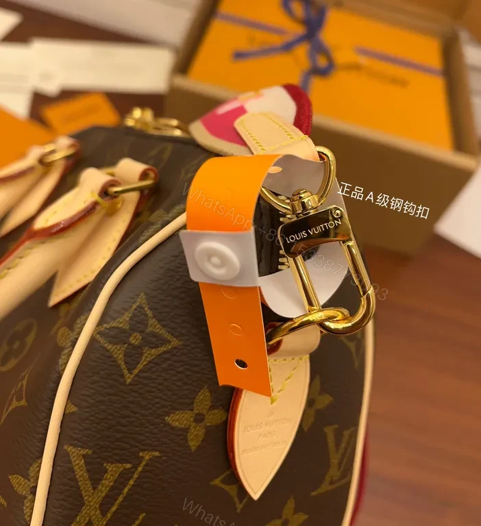 View 6 of Monogrammed LV Carry: Structured Luxury Handbag, Crossbody Ready