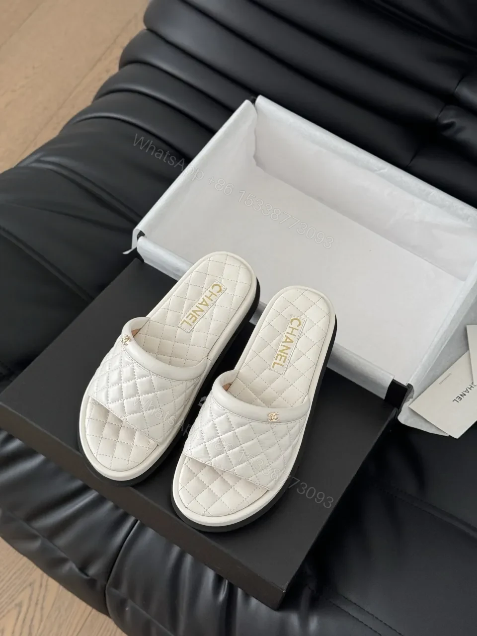View 4 of Textured Quilted Slide: Effortless Everyday Luxury