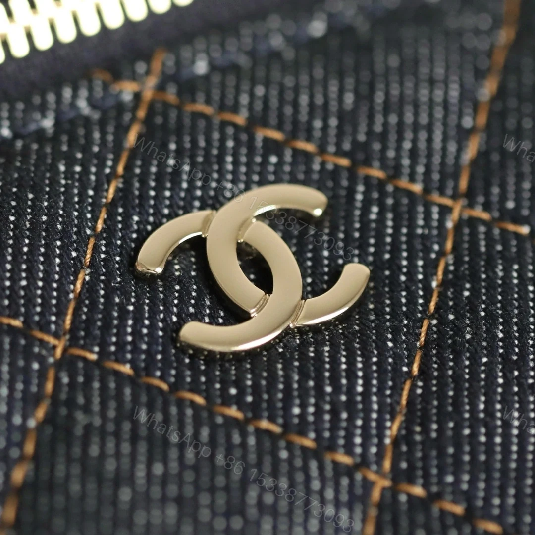 View 10 of 高仿Chanel*26P系列AP4385丹寧牛仔盒子包深藍色免檢版