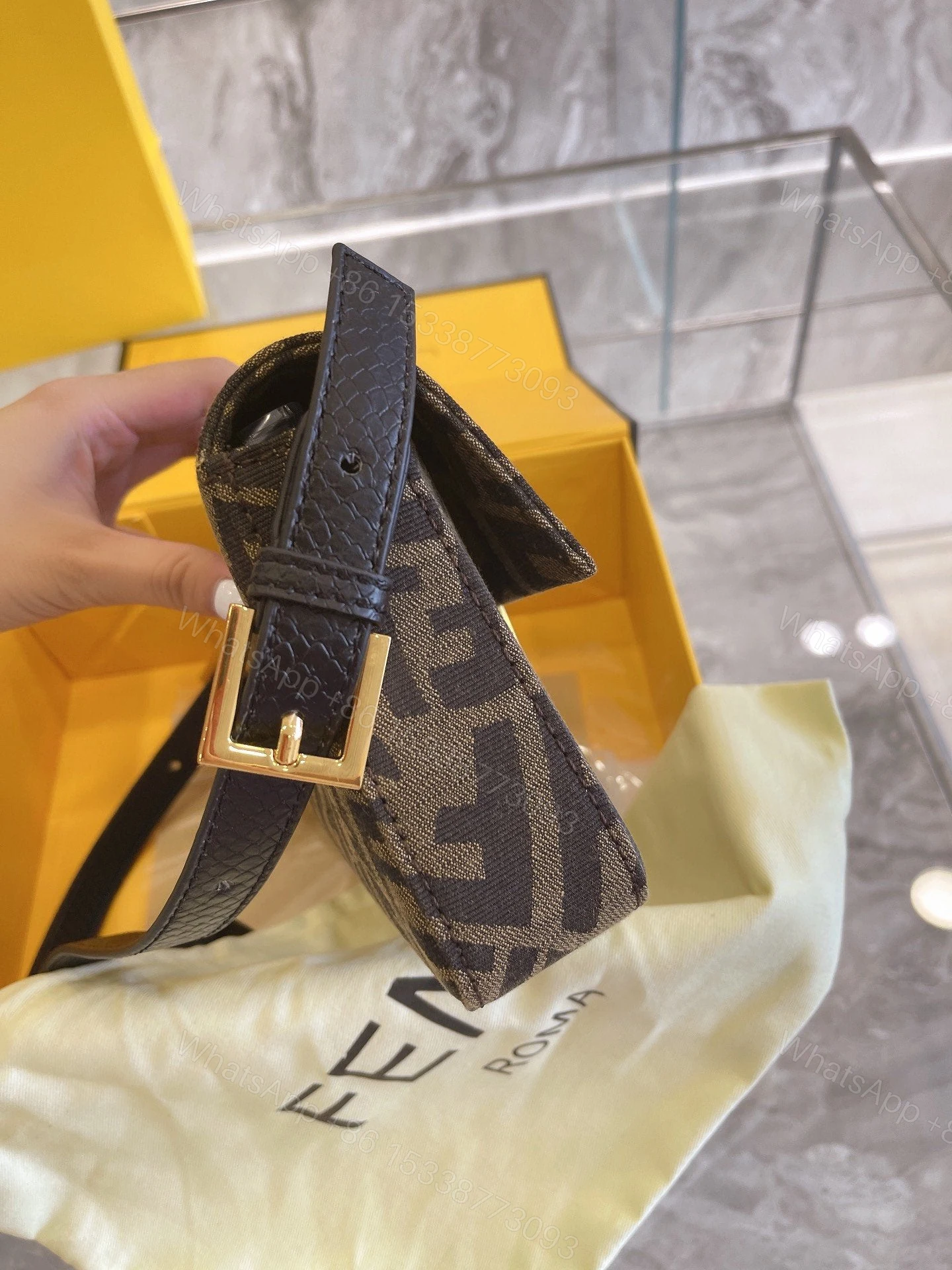 View 5 of Fendi Women Baguette 1997 Brown