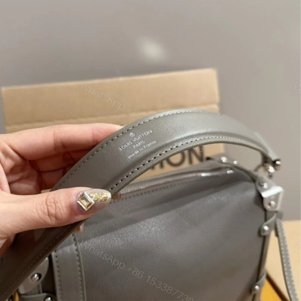 View 6 of Louis Vuitton Side Trunk MM Taupe Grey 23Cm M25072