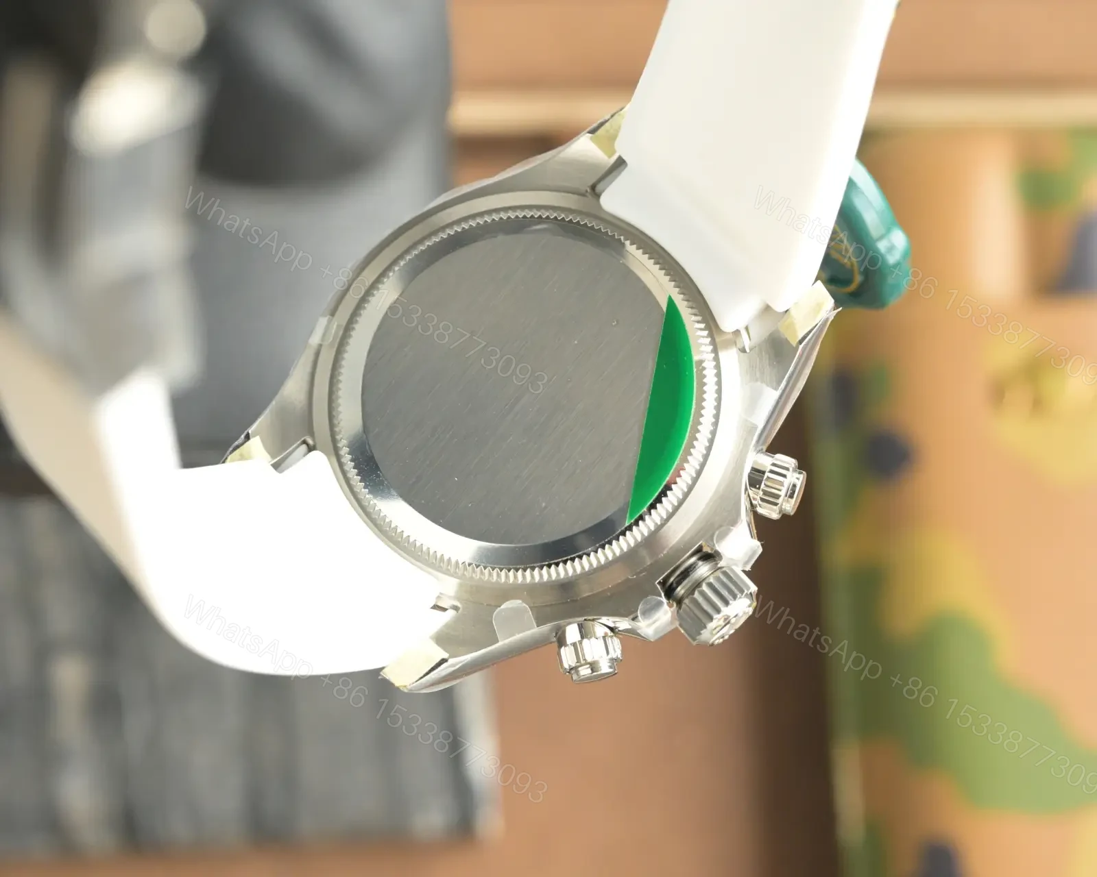 View 6 of Rolex Daytona Skeleton Black Dial White Strap Edition 40mmRG-DAYTONA-SKELETON-WHITE