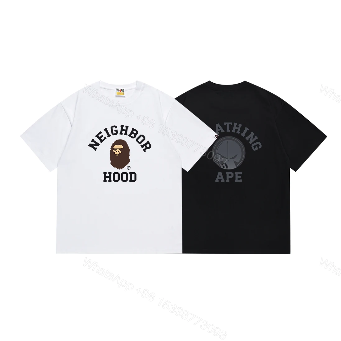 View 6 of BAPE x Neighborhood T-shirt White/Black