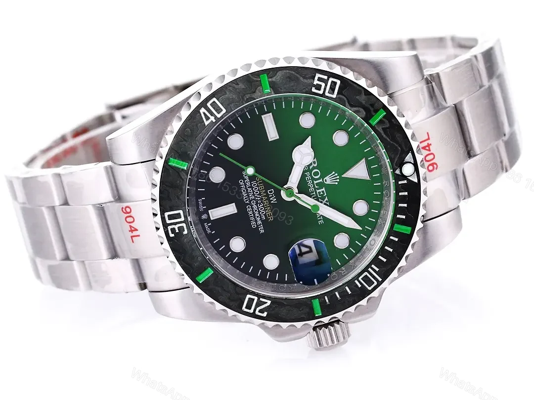 View 5 of TW Factory Clean Factory ROLEX DIW Submariner Green Gradient Watch