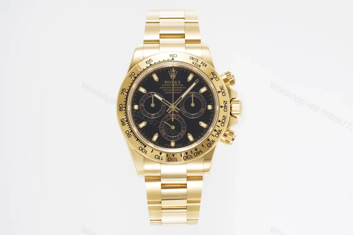 BL Factory Clean Factory KING Rolex Daytona 4130 Gold Black — view 1