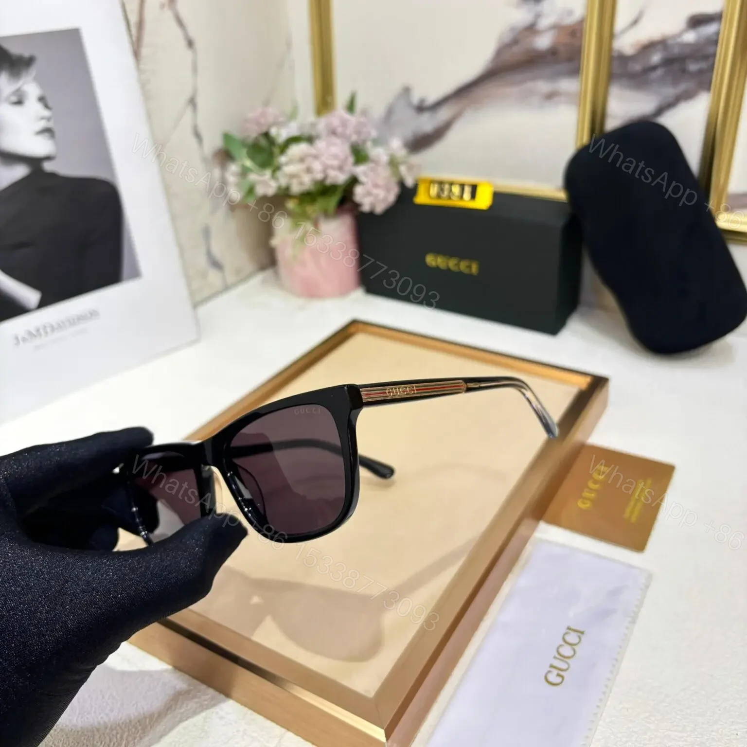 View 2 of Gucci Men Sunglass C09P01-1 Grey Frame