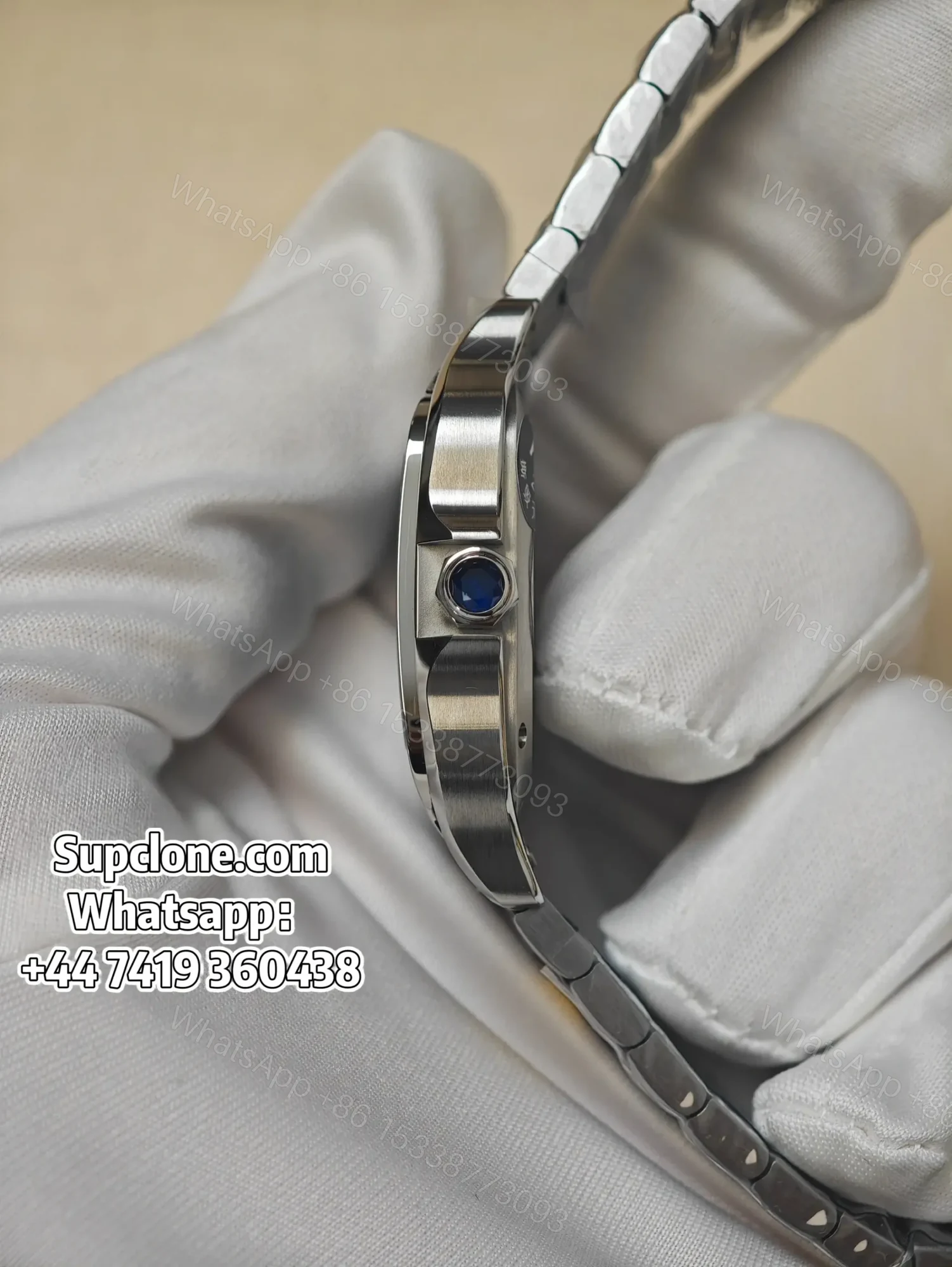 View 6 of Cartier Santos WSSA0029 35.1mm Grey Dial Super Clone Watch