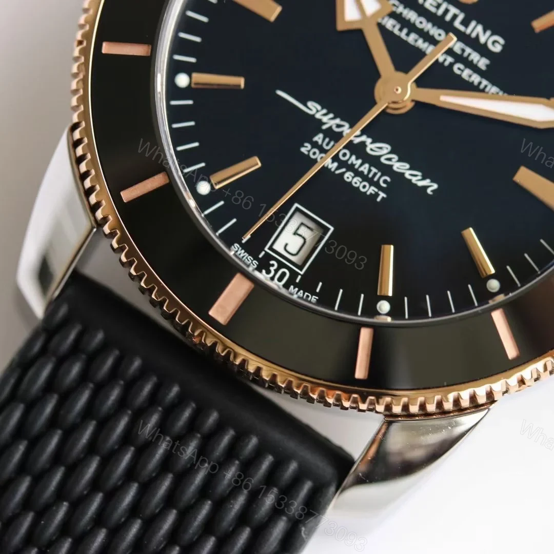 View 4 of Breitling Superocean Heritage Two Tone Black Replica 42MM Premium Diver Edition UB2010121B1S1