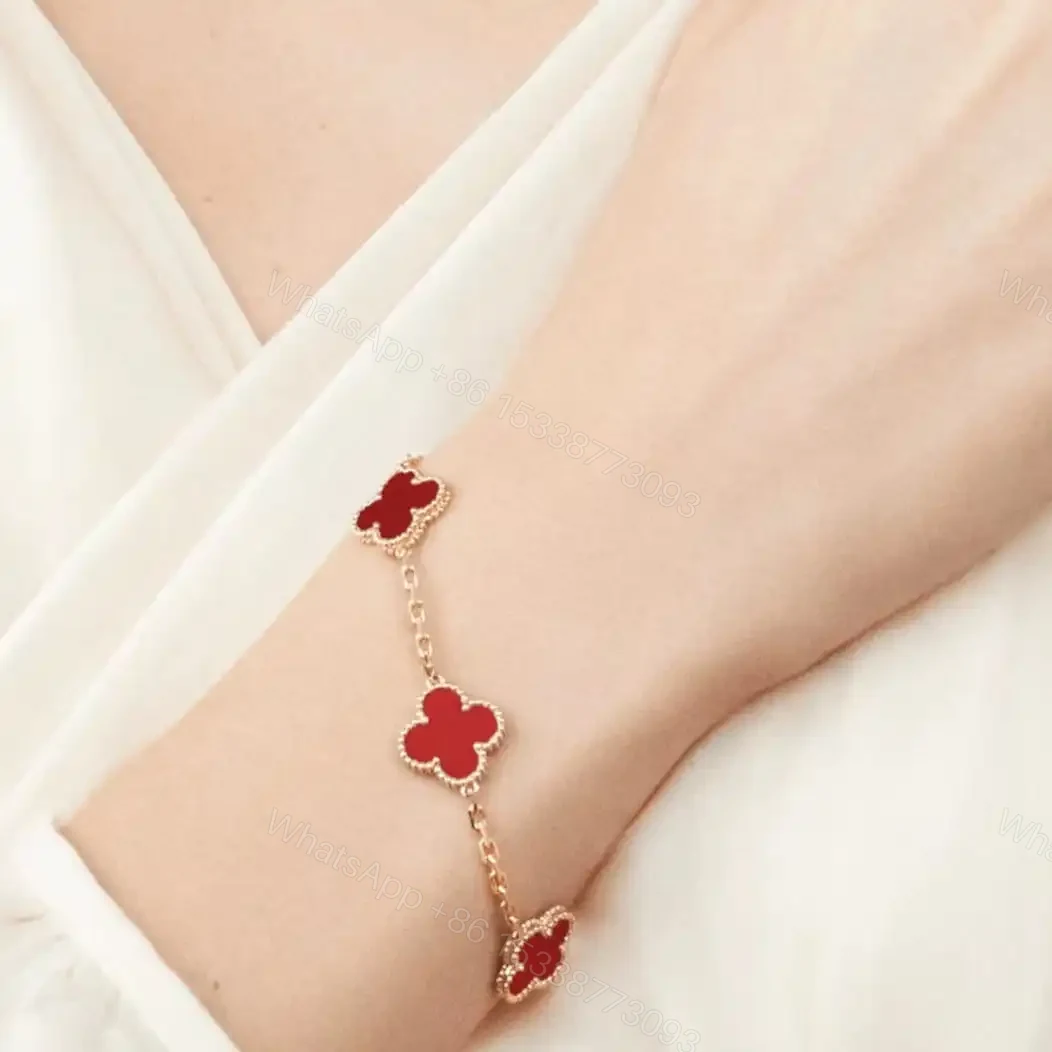 View 10 of 高仿首飾VanCleef&Arpels*RD35500紅瑪瑙黃金手鏈