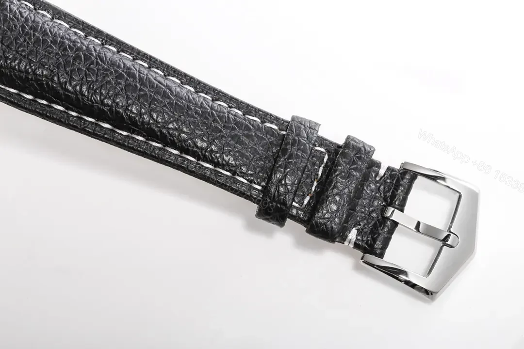 View 9 of Patek Philippe 5924G Multi Function Watch Black Dial Italian Leather Strap 42mm Stainless Steel Case
