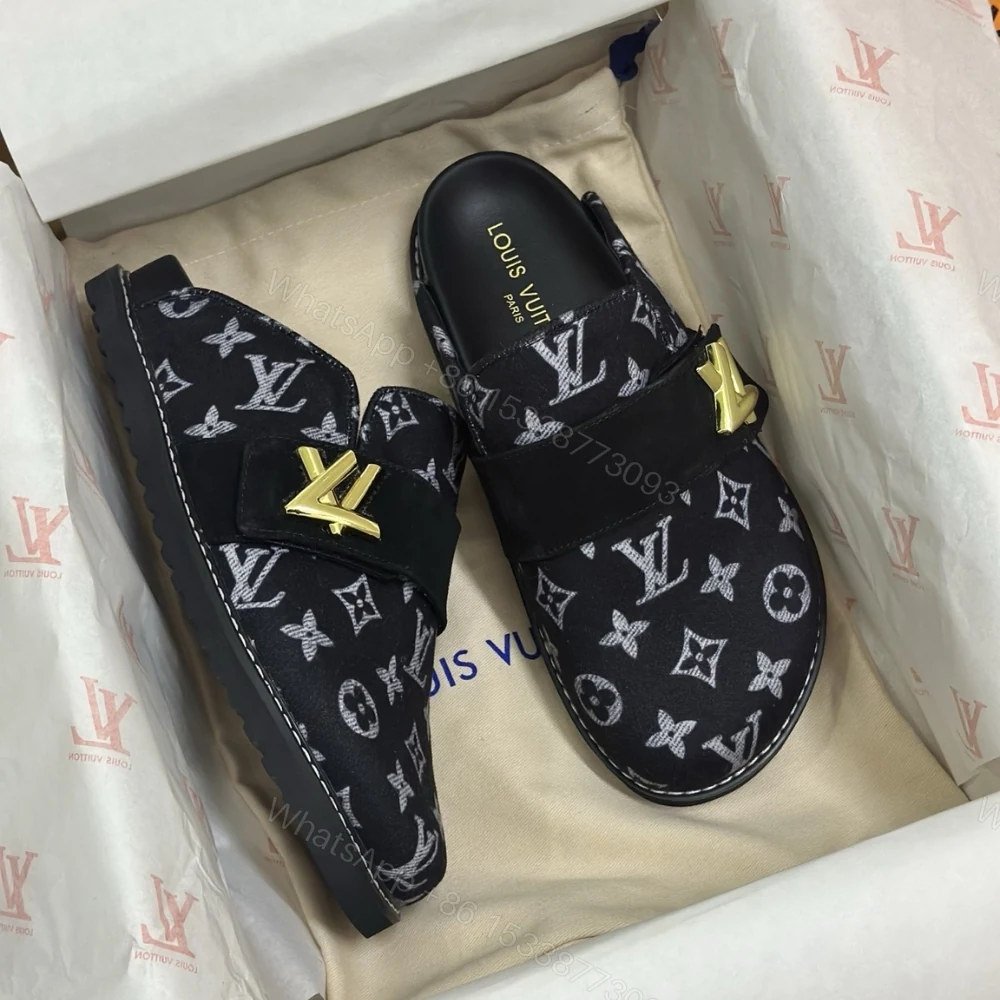 View 2 of Louis Vuitton Lv Cosy Flat Comfort Clog Black 1Aidou