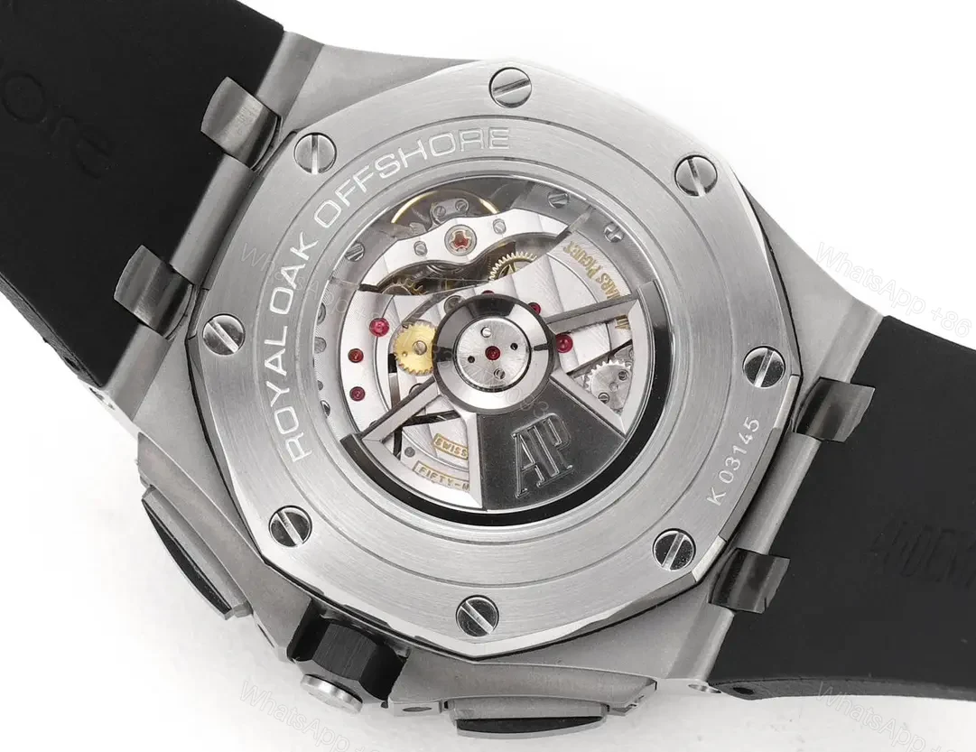 View 7 of TWA Factory Audemars Piguet Royal Oak Offshore Chronograph – Silver and Black with Rubber Strap