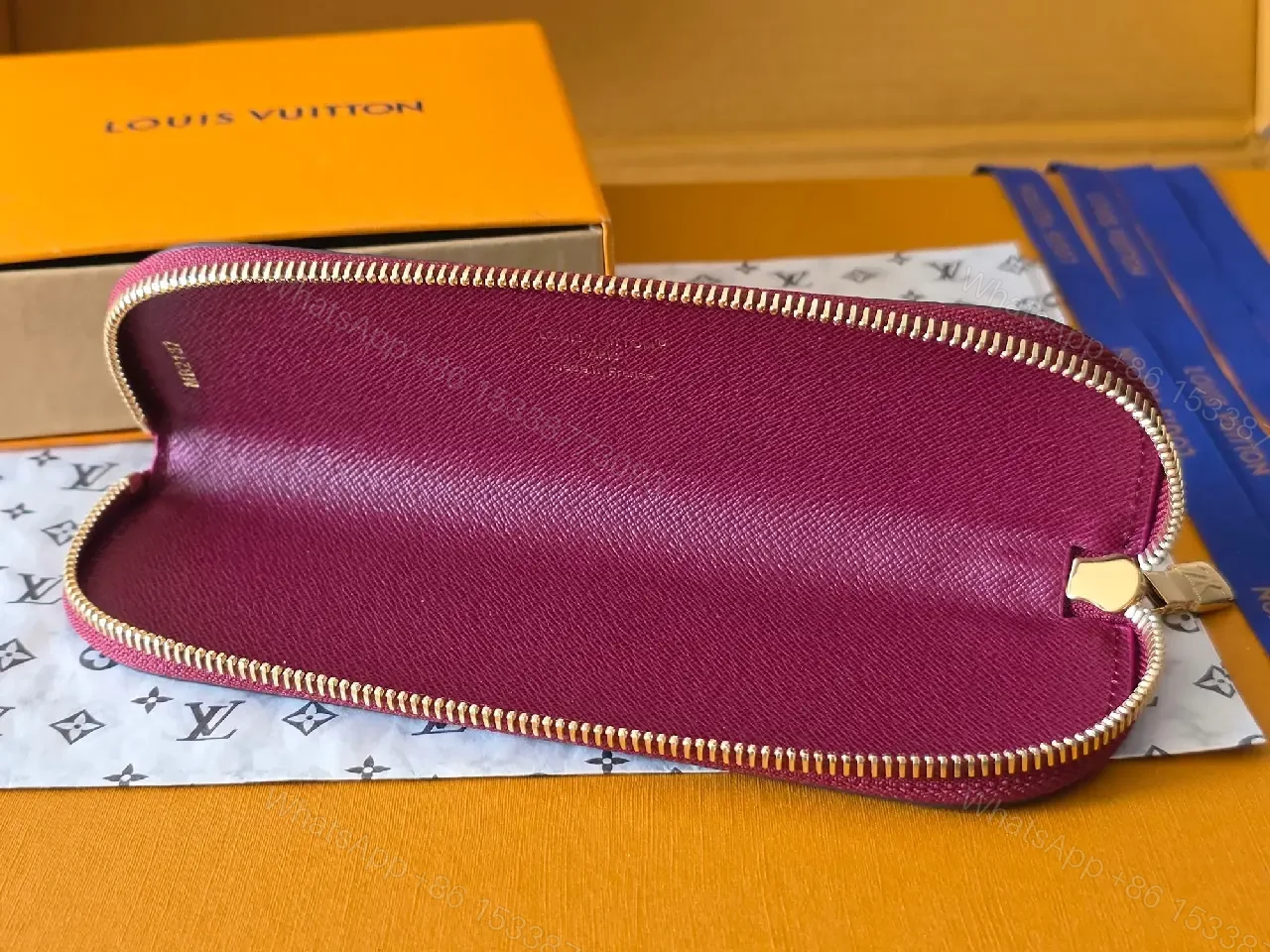 View 8 of Compact Monogram Wallet: Luxe Zippered Card Holder