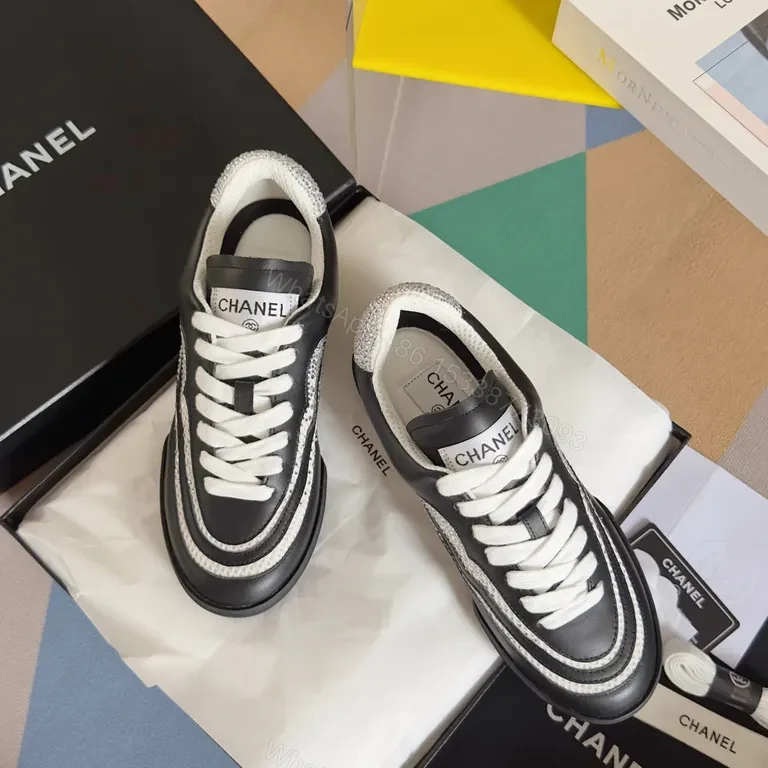 View 7 of Chanel-Inspired Luxury Sneakers: Premium Comfort & Style