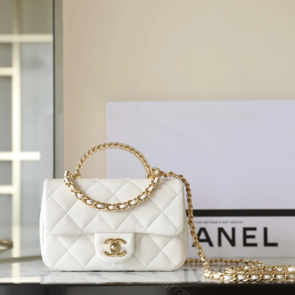 View 3 of 高仿Chanel*24S系列AS4847小羊皮白色單肩包免檢版