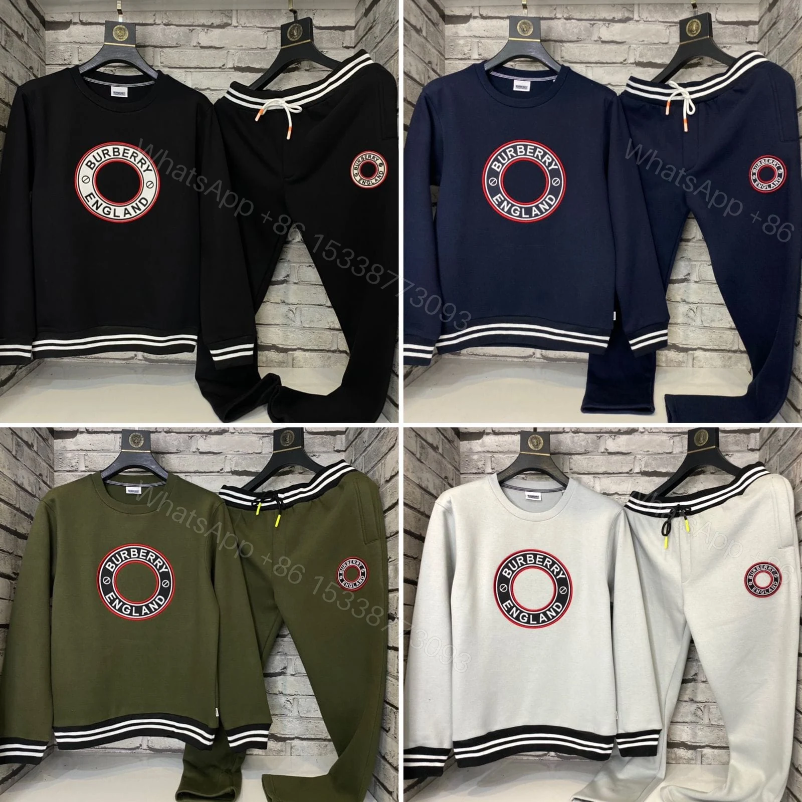 FIRST COPY BURBERRY PREMIUM ROUND NECK TRACKSUIT — view 1