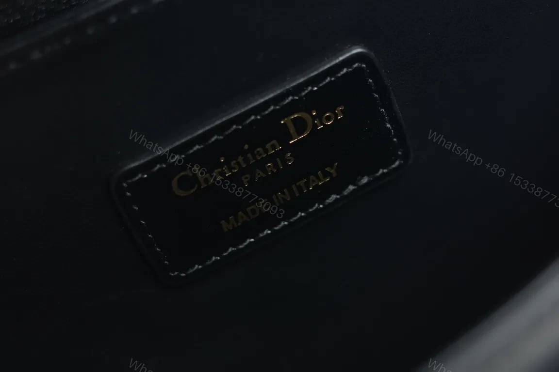 View 8 of Premium Black Leather Shoulder Bag with Gold Hardware - Modern Chic