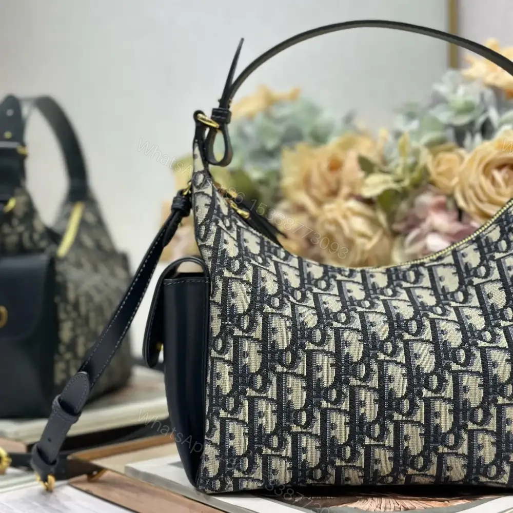 View 3 of 高仿Dior*D-Dream系列M632M928印花刺繡單肩包中號雙拼免檢版