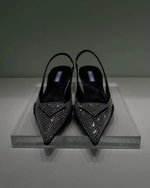 View 4 of FIRST COPY PRADA KITTEN SWAROVSKI HEELS