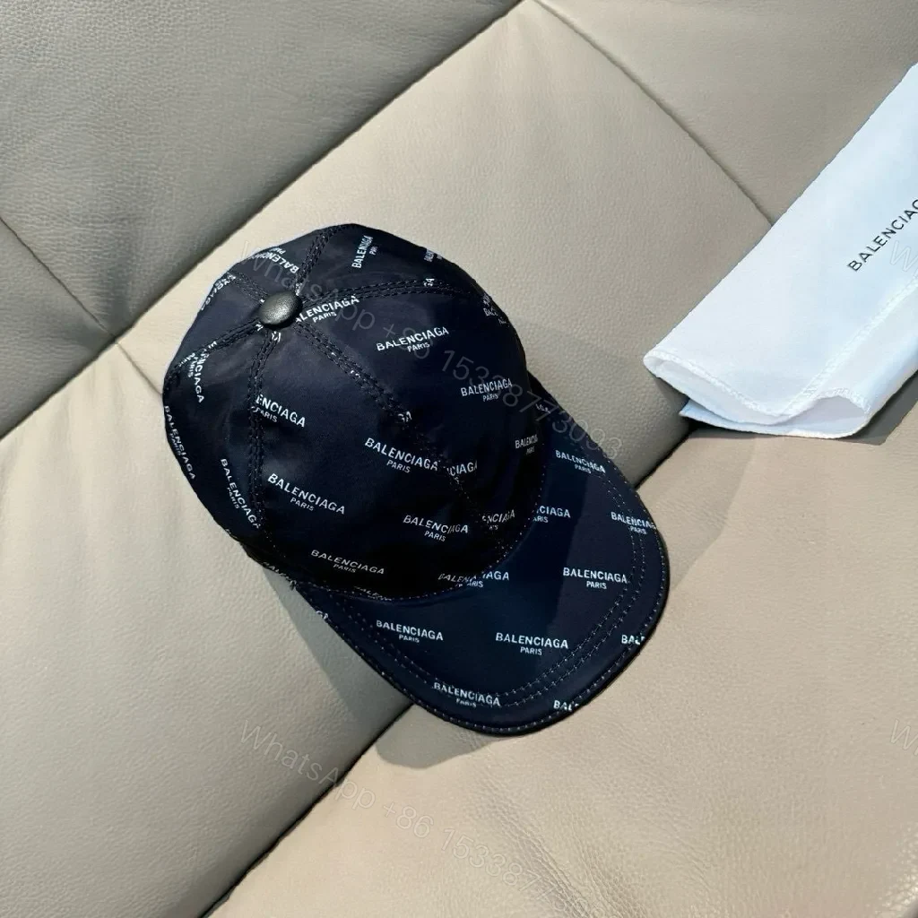 Patterned Cap Navy Knit Cap, Subtle Luxury, All-Over Logo Print Cap — view 1