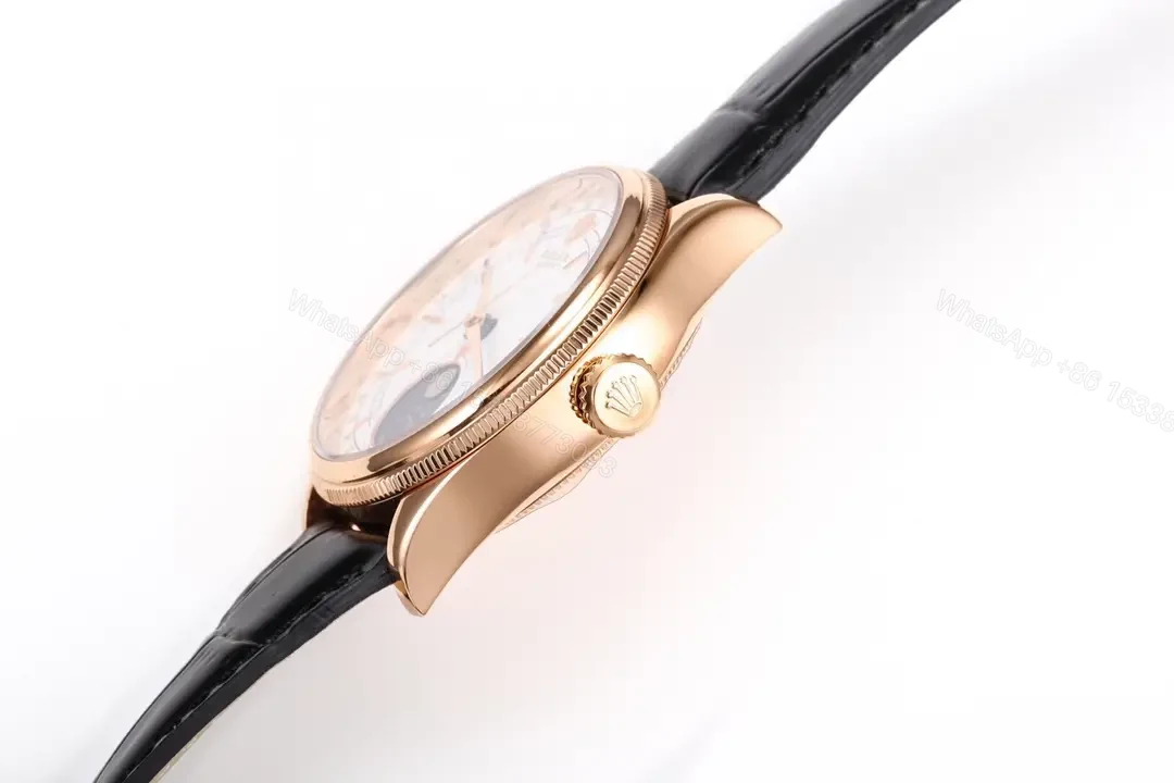 View 5 of Rolex Cellini Moonphase Everose White Dial Alligato RLX-CEL-MOON-RG-WHT-ALI
