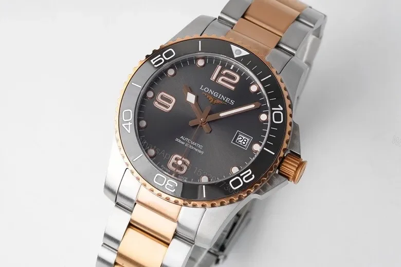 View 3 of Longines Conquest Two-Tone Stainless Steel and Rose Gold Automatic Watch