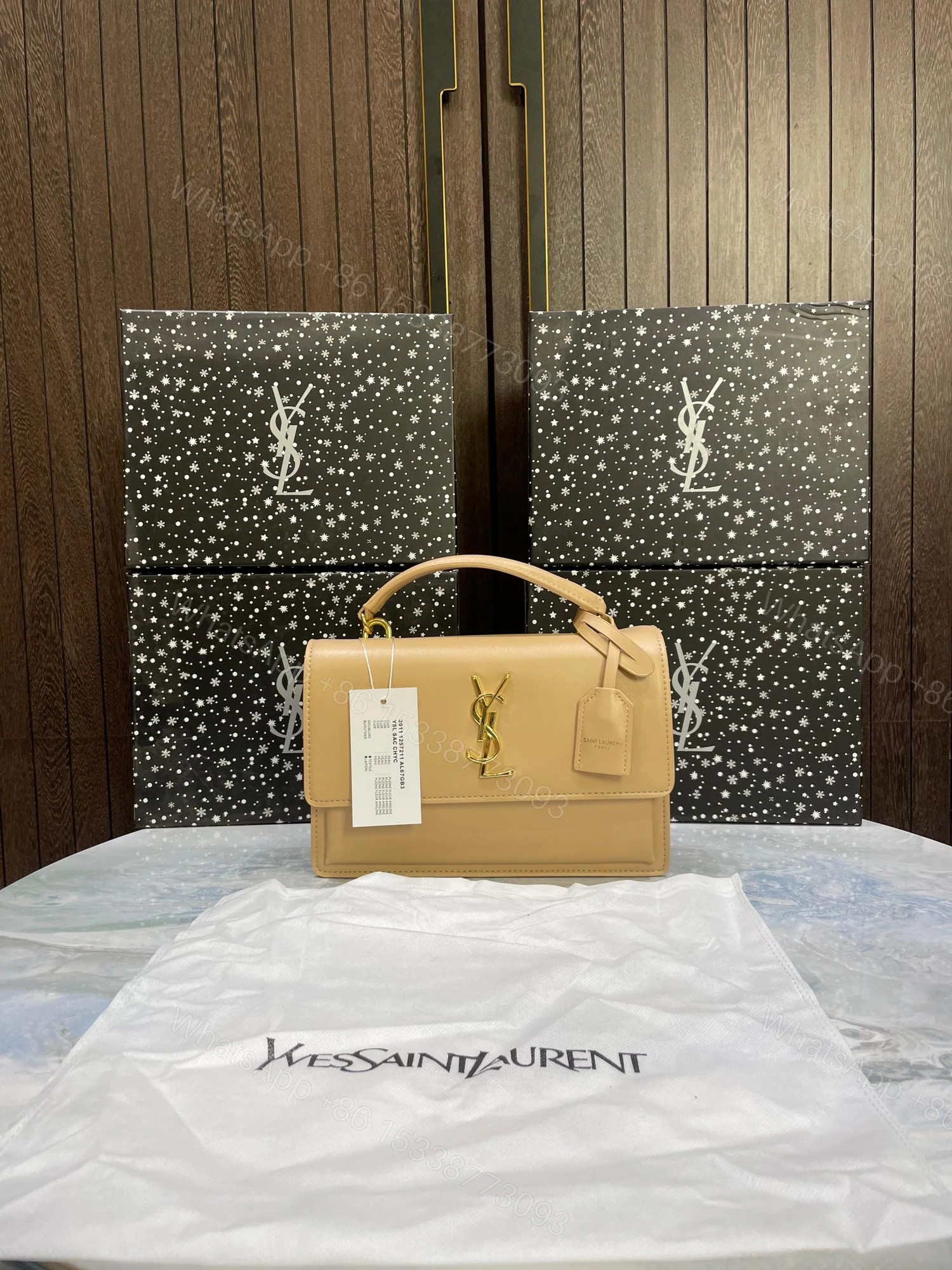 View 8 of FIRST COPY Ysl Sunset In Matte Finish Leather Ba