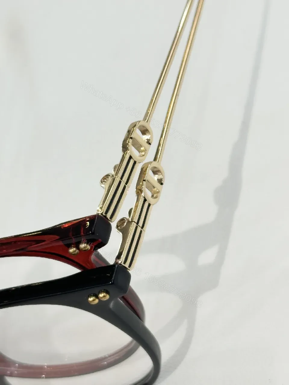 View 3 of Tortoise Frame Glasses with Subtle Metallic Arms, Everyday Comfort