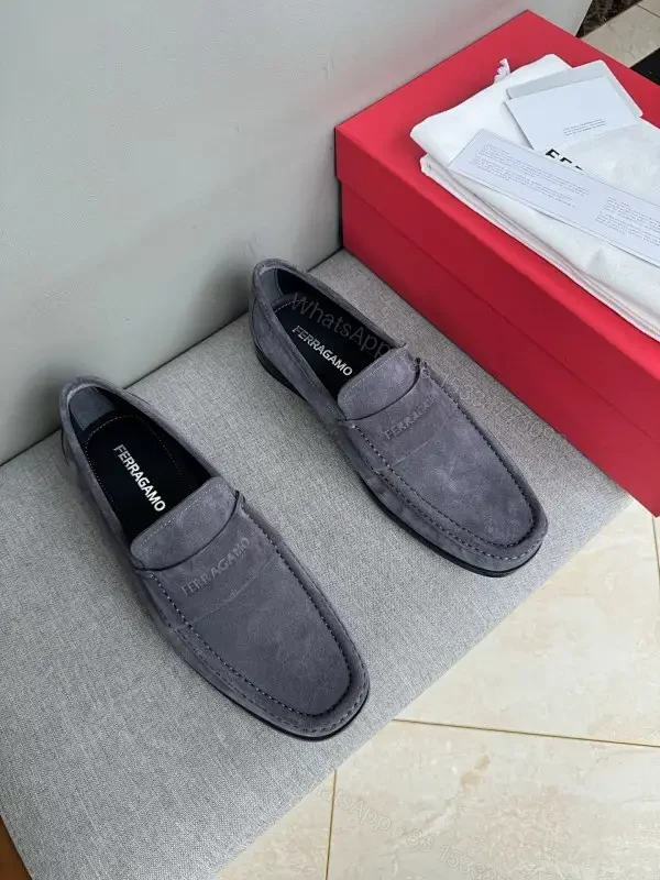 Weathered Leather Slip-On Loafers — Refined Everyday Luxury — view 1