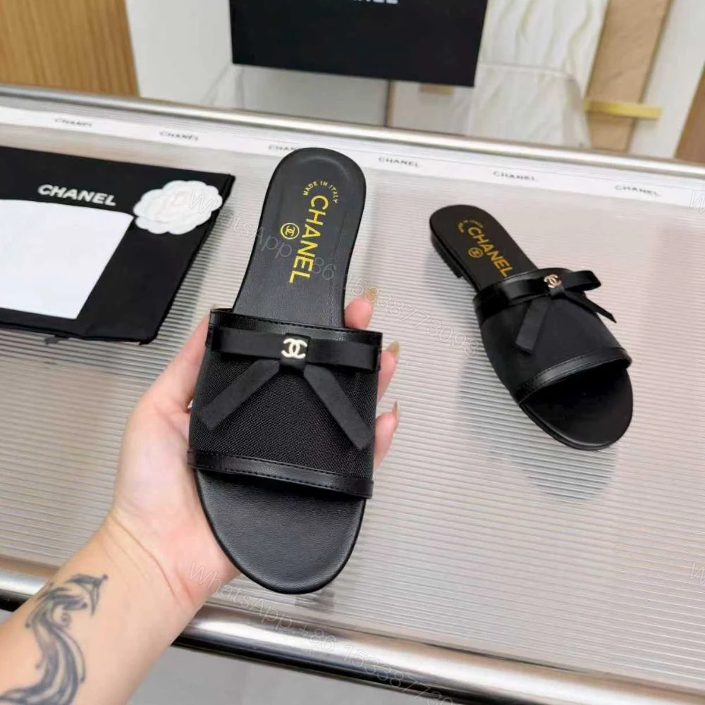 View 7 of Chanel Mules Mesh Black