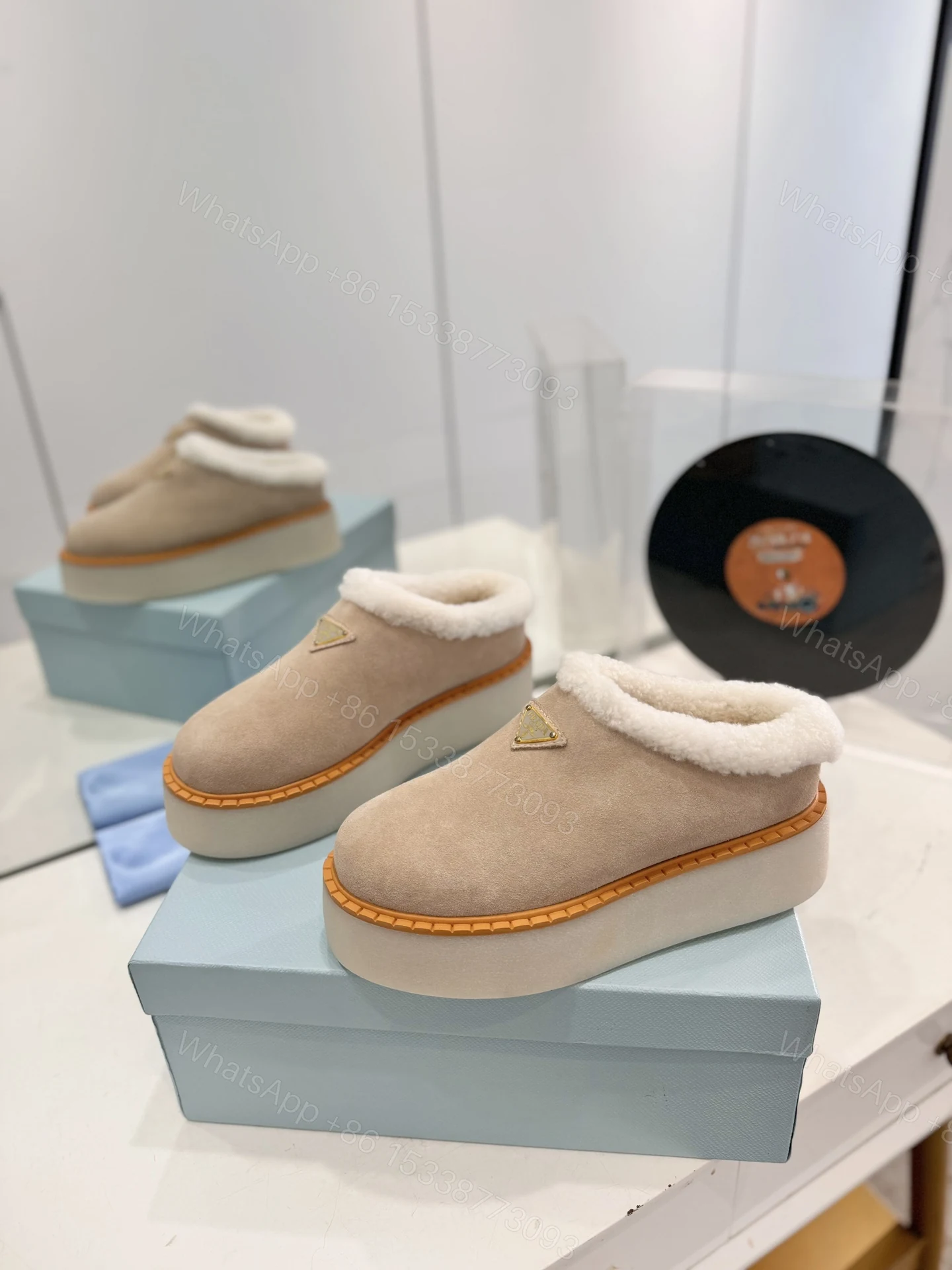 View 2 of PRADA SUEDE MULES BEIGE 1S715NFZG50X0O