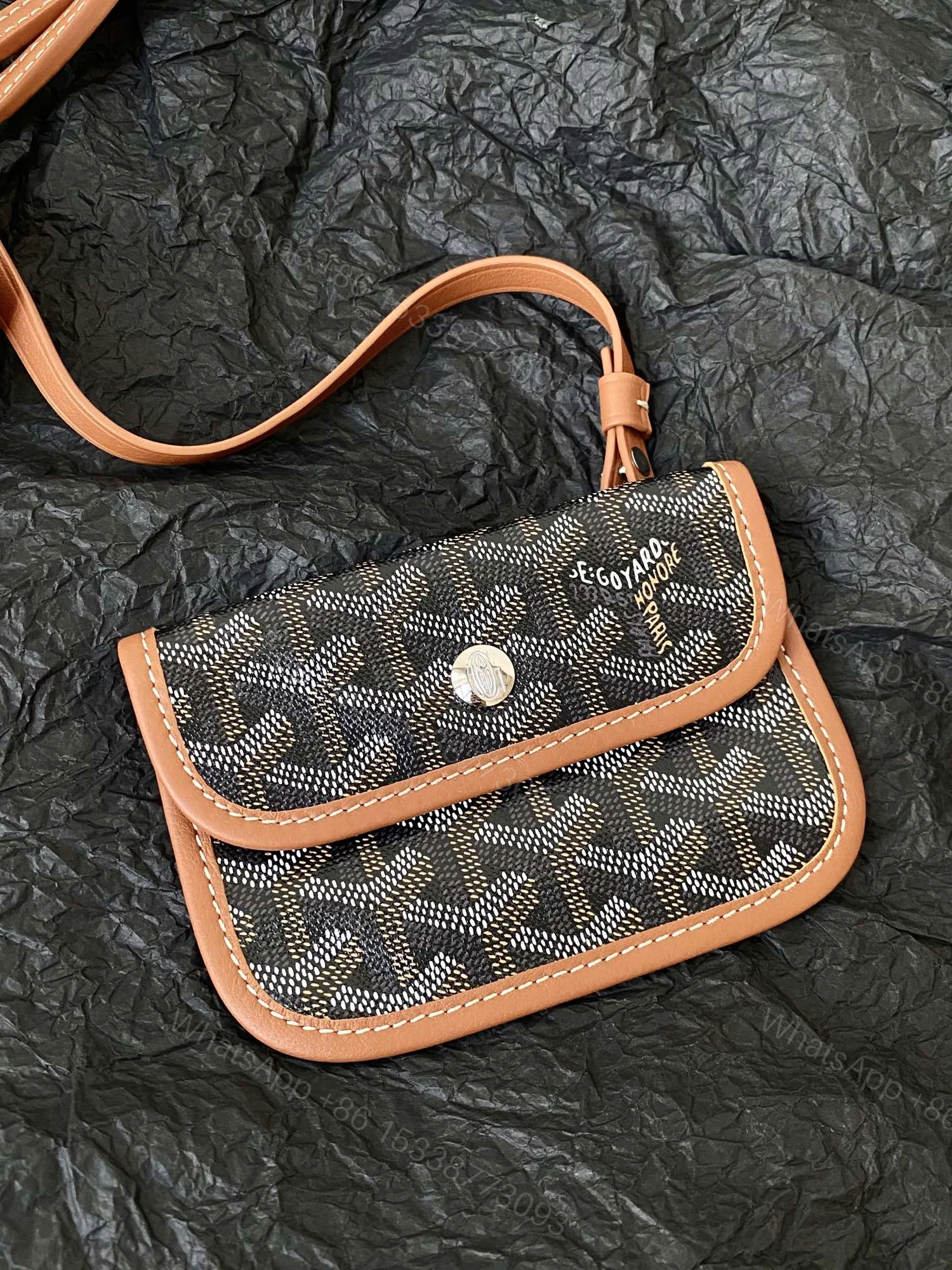 View 8 of GOYARD Goyardine Artois PM Black Gold 1659542